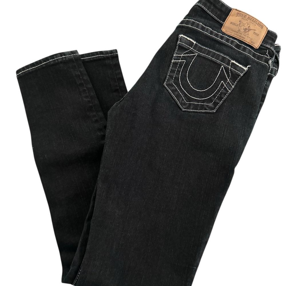 True Religion Women's Dark Wash Skinny Jeans